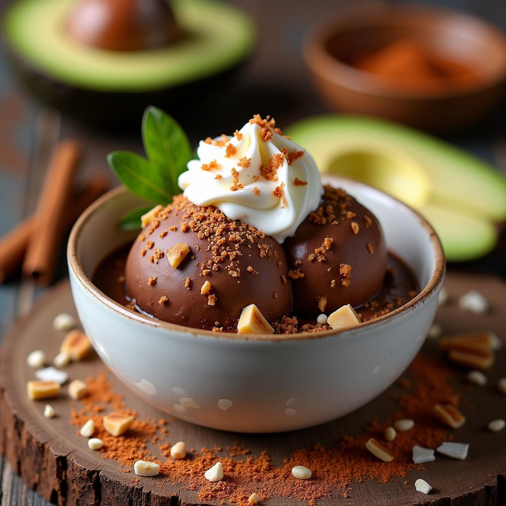 Spicy Vegan Hot Fudge with Avocado Chocolate Ganache