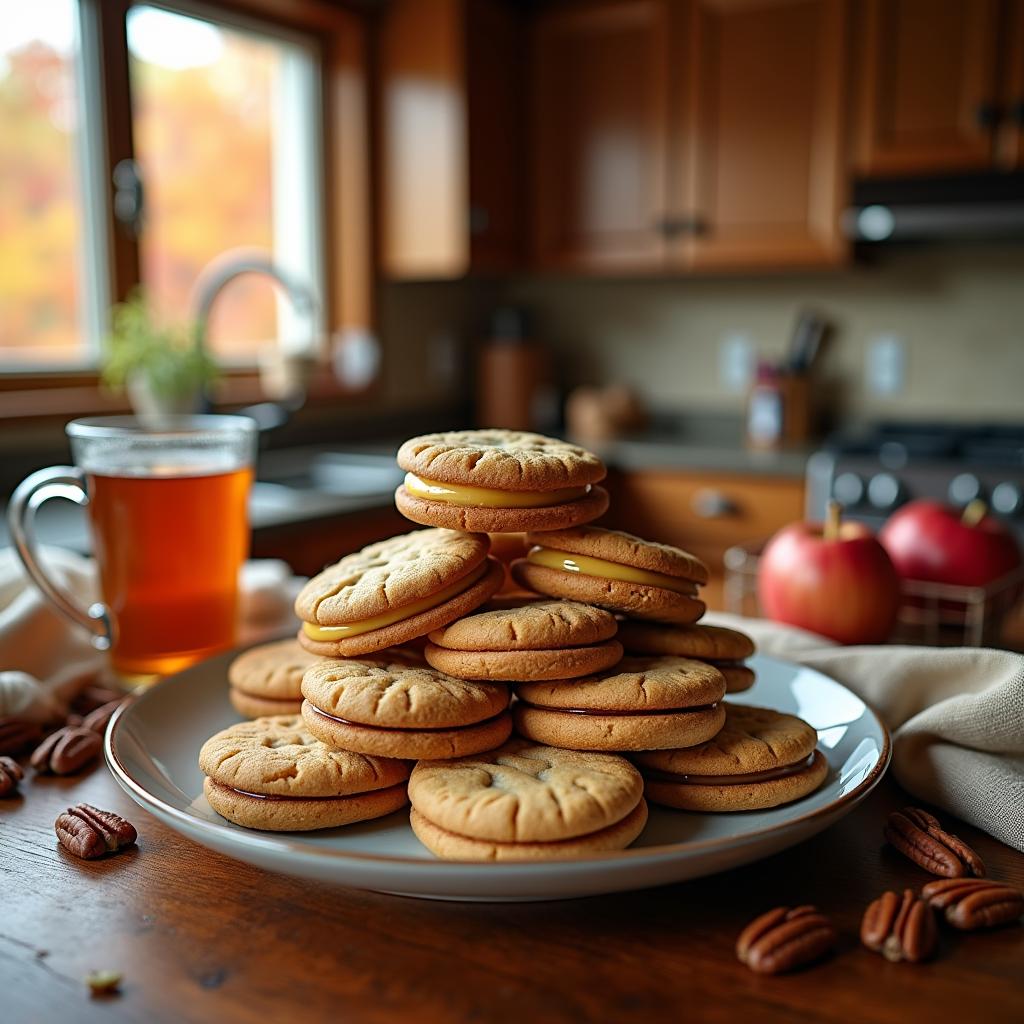 Sweet Nostalgia: Maple Pecan Sandwich Cookies