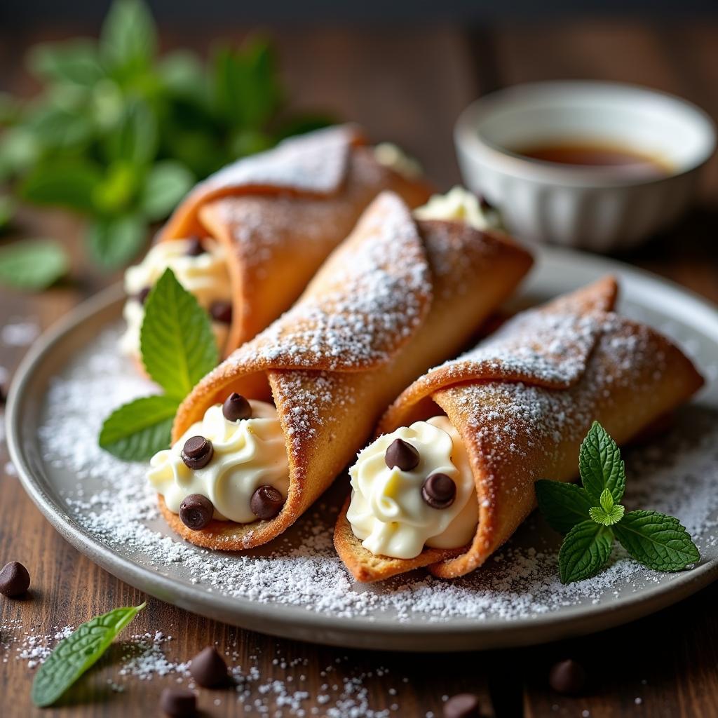 Vegan Cannoli with Cashew-Ricotta Filling