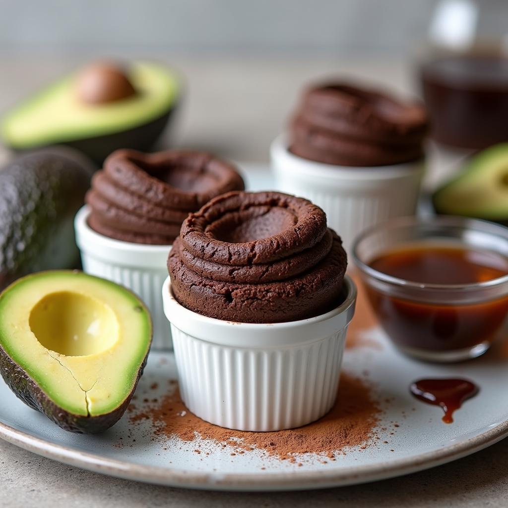 Vegan Chocolate Avocado Soufflé