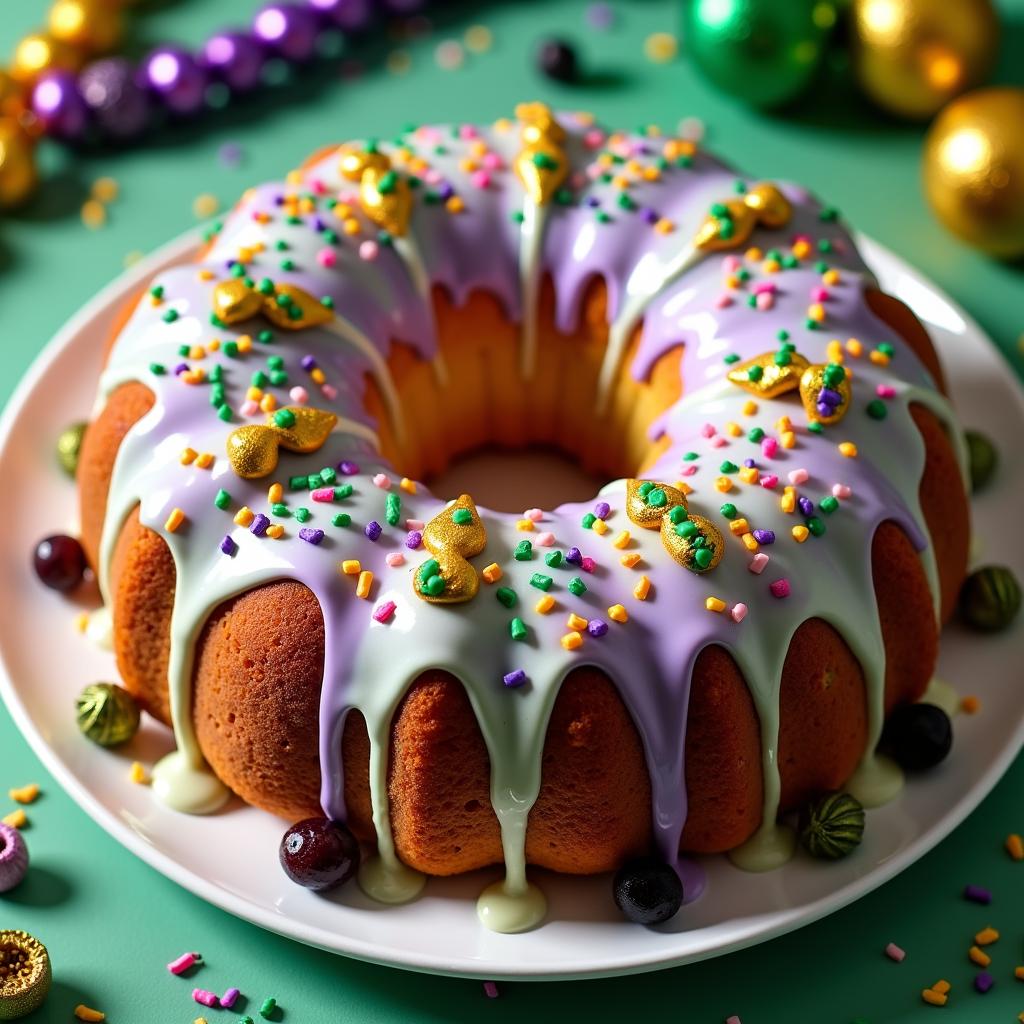 Vegan King Cake with a Citrus Twist