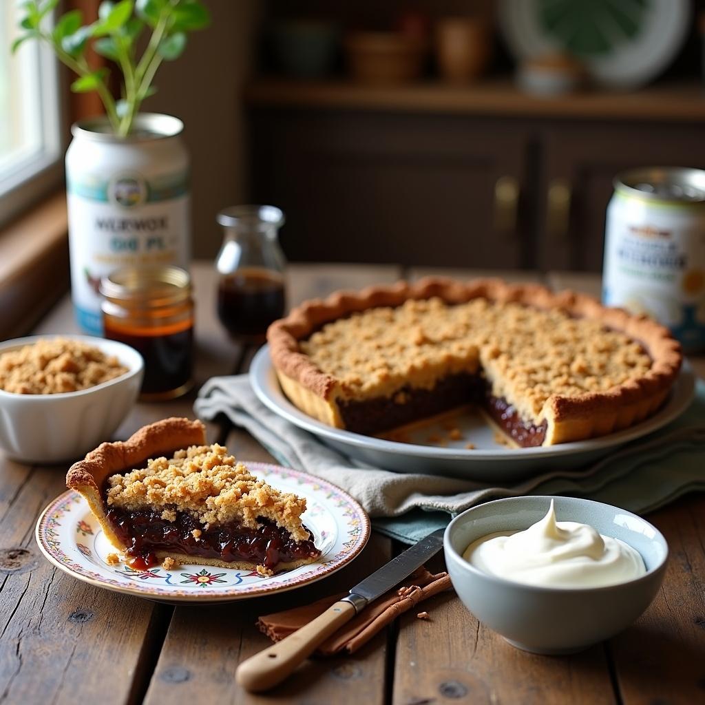 Vegan Shoo Fly Pie with Coconut Whipped Topping