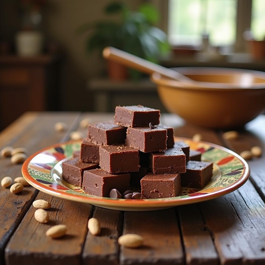 Velvety Chocolate Peanut Butter Fudge with a Crunch