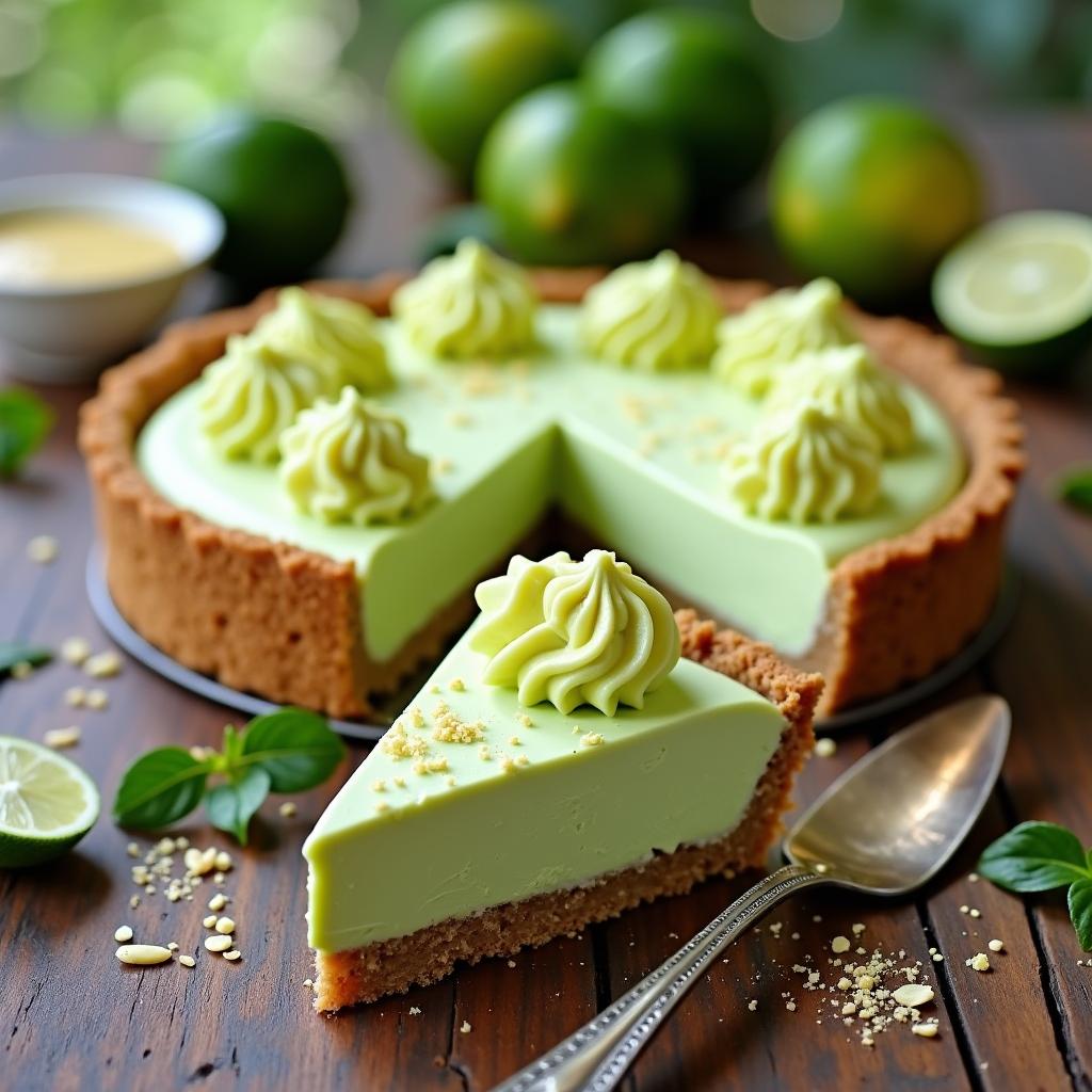 Vitality Key Lime Pie with Avocado Whip