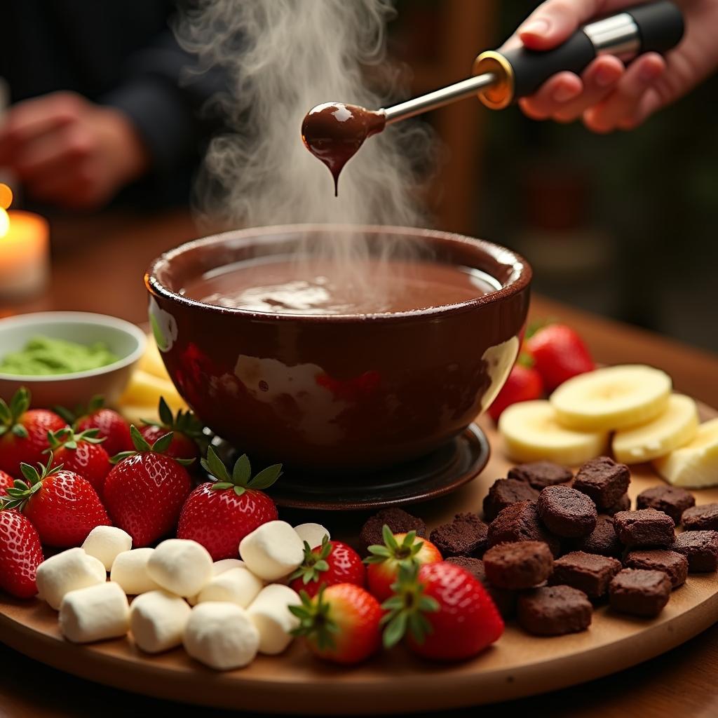 Whimsical Chocolate Fondue with a Twist