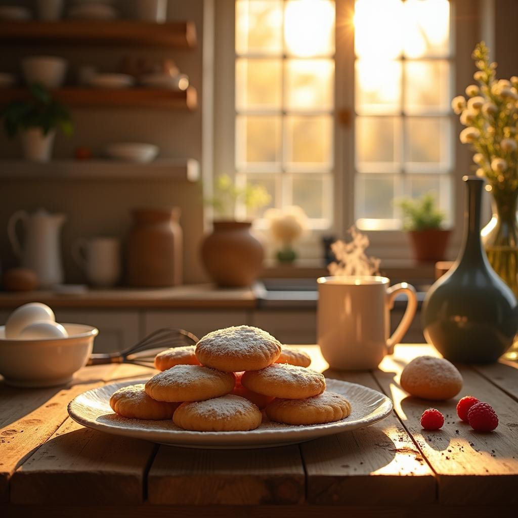 Whimsical Vanilla and Almond Wafer Cookies