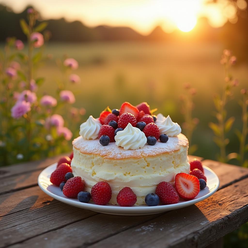 Whipped Cloud: A Heavenly Angel Food Cake with Citrus Zest