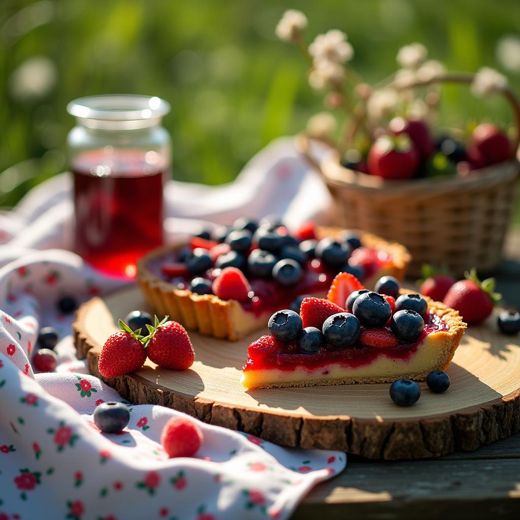 Wholesome Berry Jam Tart with Almond Flour Crust