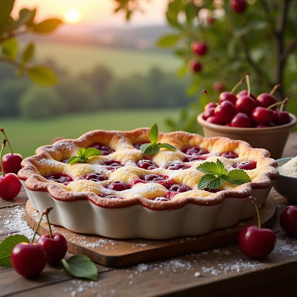 Wholesome Cherry and Almond Clafoutis