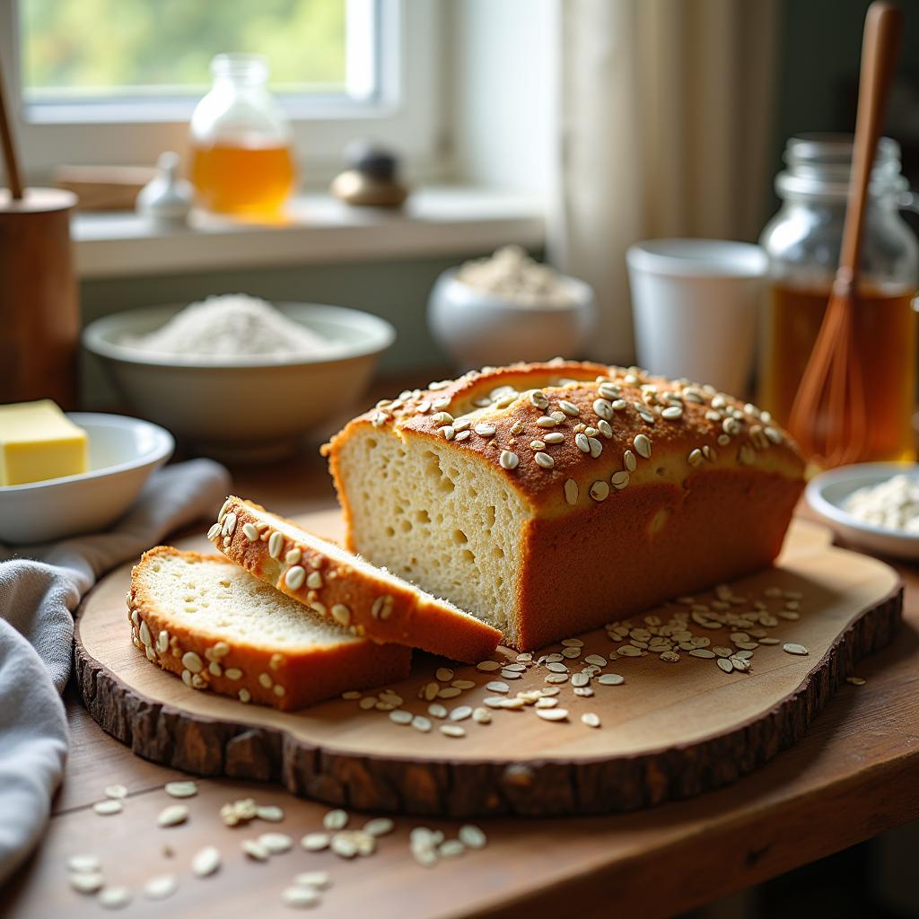 Wholesome Honey-Oat Batter Bread