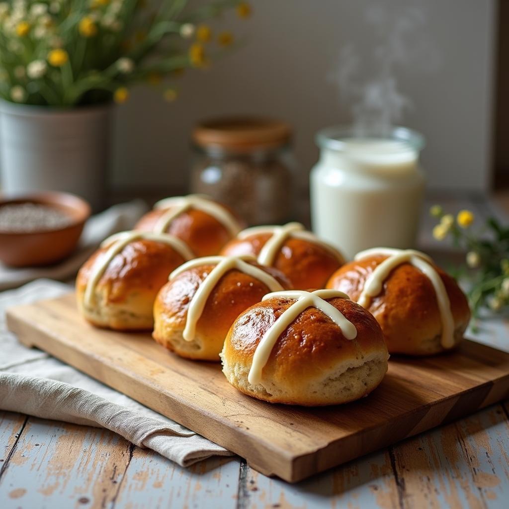 Wholesome Hot Cross Buns with Superfood Chia Seeds