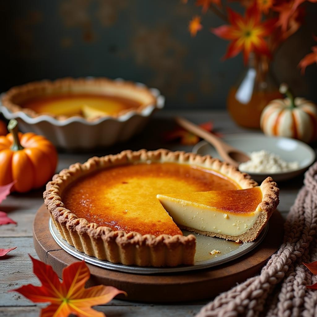 Wholesome Maple Sugar Pie with a Nutty Crust