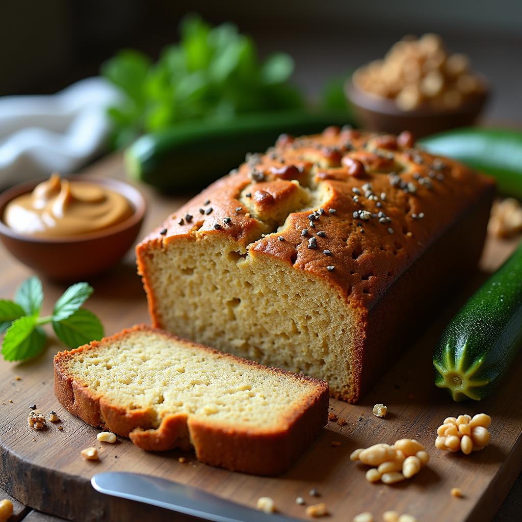 Wholesome Zucchini Bread with Walnuts and Chia Seeds